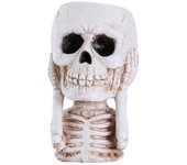 Skull Head Flower Pots Gothic Skeleton Planter Container Office Planter Succulent Plant Organizer Halloween Tabletop Ornament