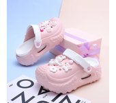 Women's Trendy Platform Clogs, Cartoon Animation Hollow Summer Beach Slide Shoes, Fashion Outdoor Garden Sandals