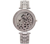 Reloj para mujer con diseño de leopardo, piedras brillantes, un reloj de lujo y estilo para la mujer