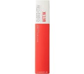 Maybelline New York Superstay Matte Ink Pintalabios Mate de Larga Duración Tono 25 Naranja Intenso 5 Ml