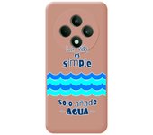 Tumundosmartphone Funda Silicona Líquida Rosa para Oppo Reno 12FS 4G / 12 FS 5G diseño Agua Dibujos