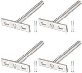 Juego de 4 soportes para estantes flotantes invisibles, fijación oculta para estantes de madera