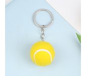 6 Color Key Chain Tennis Ball Metal Keychain Car Key Chain Key Ring sports chain sliver color pendant