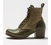 Art Botines con tacón 1224 GRASS WAXED-NYLON KAKI/CAMDEN para Mujer color Kaki