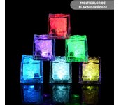 5Pcs Waterproof Led Ice Cube Multi Color Flashing Glow In The Dark Light Up For Bar Club Drinking Party Wine Decoration