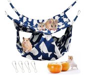 Jaula para mascotas de doble capa, hamaca colgante para animales pequeños, accesorios suaves para mascotas, para conejillos de indias, loros, hurones, ardillas, hámsteres, ratas