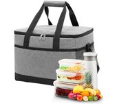 Bolsa aislante, bolsa térmica aislante (30 L) Bolsa térmica para almuerzo con aislamiento Bolsa de comida aislada para hombres que mantiene el calor y el frío, se puede utilizar como bolsa de almuerzo, adecuada para acampar, viajar