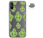 Tumundosmartphone Funda Gel Transparente para Xiaomi Redmi 9A / 9AT diseño Cactus Dibujos
