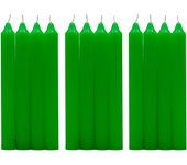 Zimmy - Velas Cilíndricas de Mesa 17.5 cm - 100% Parafina y Mecha de Algodón, Sin Perfume - Variedad de Colores