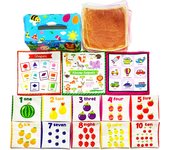 Conjuntos de álbumes de recortes Caja de pañuelos para bebé, juguete sensorial cuadrado Montessori de alto contraste, juguetes educativos de aprendizaje
