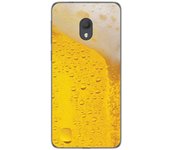 Tumundosmartphone Funda Gel Tpu para Alcatel 1C 2019 diseño Cerveza Dibujos