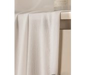 Japanese sun screen white gauze curtain curtain living room balcony shade bay window mirror veil