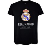Real Madrid Camiseta Estampada Nº90 - Con Licencia Oficial - Talla Adulto - Color Negro