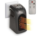 Calefactor eléctrico portátil de bajo consumo 400W calefactor de baño con enchufe de pared temperatura regulable, 3 velocidades y pantalla digital