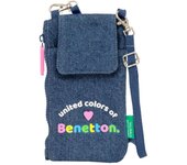 Monedero Benetton Denim Bolso para Móvil Azul