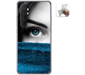 Tumundosmartphone Funda Gel TPU Xiaomi Mi Note 10 Lite Personalizada con Dibujo Ojo
