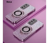 Luxury Plating Magnetic Holder Phone Case For Samsung Galaxy A55 A54 A32 A24 A14 A13 A23 A33 A53 A32 A51 A52 A71 Silicone Cover