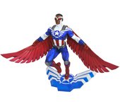 Estatua diorama Captain America Sam Wilson 25cmFigura  Coleccionable - Idea de Regalo- Mercancia Oficial - Juguetes para Niños y Adultos - Movies Fans - Muñeco para Coleccionistas y Exposición