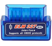 Super Mini ELM327 Bluetooth-compatible Interface V2.1 OBD2 II Auto Diagnostic Tool ELM 327 Work ON Android Torque/PC