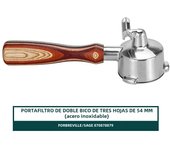 Filtro De Portafiltro De Café Sin Funda 51mm 54mm 58mm Con Mango De Madera Colorido Accesorios Para Barista Compatible Con Delonghi Ec680 Ec685 Breville 870 878 880 E61