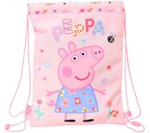 Saco Plano Junior Peppa Pig Having Fun Safta 612272855  mochilas y carteras