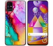 Tumundosmartphone Funda Gel Tpu para Samsung Galaxy M31s diseño Mármol 15 Dibujos