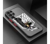 Anime Attack on Titan For Samsung A 02 03 13 14 15 22 24 25 32 35  54 55 72 Lite S 5G 4G Frosted Translucent Phone Case