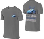 Funny Sally I'm Lightning Cars T-Shirts Men Cotton T Shirt Mcqueen Short Sleeve Front Back Two Sides Tees Plus Size Clothes