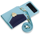 Crossbody Wallet Phone Case for Samsung Galaxy Z Flip 3 4 5 Flip3 Flip4 5G Cards Solt Hinge Coverage Leather Cover With Strap