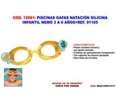 Piscinas gafas natacion silicona infantil nemo 3 a 6 años 91105