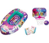 Set de Barca Shimmer and Shine, Manguitos hinchables Catticorn y Mini Basket Shimmer and Shine para niños y niñas (4379)