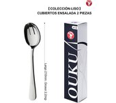 Mr.Spoon Serie Liso,Set Cubiertos ensalada y Cuchillo mantequilla 2, 6, 12, 24 o 48 piezas,Acero inoxidable18/0,Económico y funcional,Set Cubiertos ensalada210mm,Cuchillo mantequilla165mm,Mango monobloque,Apto para lavavajillas,Para casa,hotel,restaurante