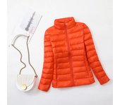 Plus Size Light Down Jacket Women Inner Cloth Autumn Winter Slim Short Stand Collar Warm White Duck Down Coat Women Outerwear