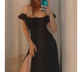 Verde 2024 Verano Francés Vestidos Largos de las Mujeres de Manga Burbuja Encaje Hasta Vestidos Delgados