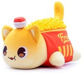 Juguete de peluche, muñeco de gato con patatas fritas, adecuado para cumpleaños, día de San Valentín, regalos de Navidad.
