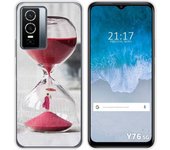 Funda Silicona para Vivo Y76 5G diseño Reloj Dibujos