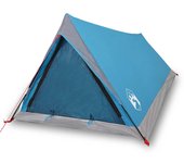 vidaXL Tienda de campaña para 2 personas impermeable azul