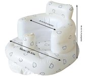 Infant Shining Baby Inflatable Sofa Children Puff Portable Bath Chairs PVC Multifunctional Seat Practice Sitting Bath Stool