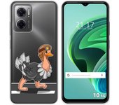 Funda Silicona Transparente para Xiaomi Redmi 10 5G diseño Avestruz Dibujos