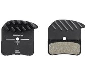 SHIMANO | Pastillas De Freno Resina H03A-RF - Pastilla de resina H03A-RF con aleta y muelle con pasador de aletas (par) Compatibility: BR-M8020, BR-M820, BR-M640