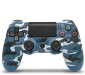 Mando inalambrico Doubleshock 4 ,compatible con PC , Android , consola PS4 (inalambrico)  , PS3 (por cable) , camuflaje azul, ENVÍO 24H ,NUEVO