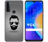 Tumundosmartphone Funda Gel Tpu para TCL 20 SE diseño Barba Dibujos