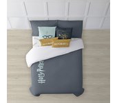 BL BELUM  Funda nórdica con botones 100% algodón modelo Hpotter Deep Blue; Funda nórdica ligera y confortable; funda nórdica licencias oficiales - Funda Nórdica Extrasuave - Funda Nórdica 100% Made in Spain