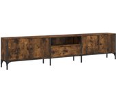vidaXL Mueble de TV con cajón madera de ingeniería 200x25x44 cm, Mueble de Salon, Mueble TV, Mueble TV salon, Mesa de TV, Mueble tele