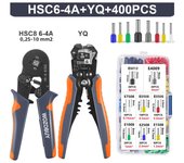 Ferrule Crimping Tool Kit, AWG 23-7 Self-Adjusting Crimping Pliers+Stripper | WOZOBUY Brand Electric Tools Set