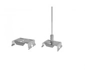 Ledkia Kit de Suspensión para Barra Lineal LED Trunking Plateado