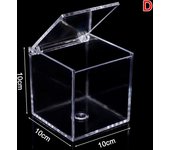 Transparent Acrylic Candy Box Birthday Wedding Chocolate Candy Cube Boxs Decor