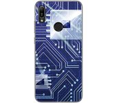 Tumundosmartphone Funda Gel Tpu para Huawei Y6 2019 / Y6s 2019 diseño Circuito Dibujos