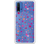 Funda original compatible con Xiaomi Redmi 9T/Pocophone M3 - Corazoncitos de colores