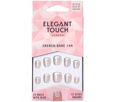 Maquillaje Elegant Touch FRENCH bare 24 nails with glue square #124-S
